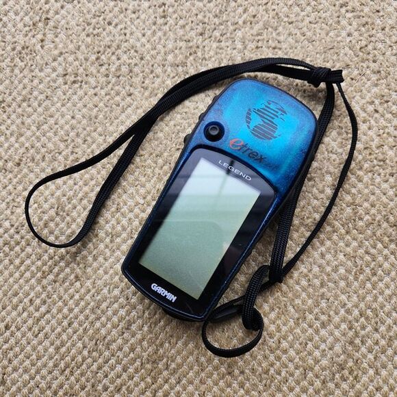 garmin Other - Garmin eTrex Legend GPS Blue Complete Handheld Hiking & Geocache Tested Works